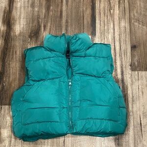 Love Tree green puffer vest. Size M